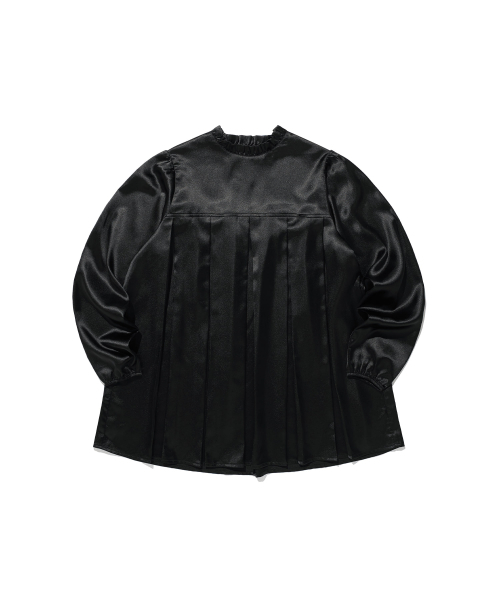 NICE GHOST CLUB（ナイスゴーストクラブ）の「FFATS PLEATED PUFF SATIN DRESS_BLACK(NG2GSUPA92A)（ワンピース・レディース・ブラック・F）」の4枚目の写真