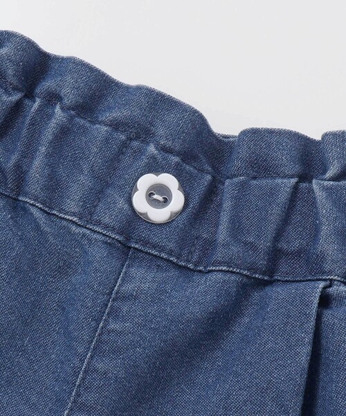 SLAP SLIP(スラップスリップ)の「裾レース刺しゅう入りデニムショートパンツ(90~130cm)(デニムパンツ・キッズ・ブルー/ネイビー/ホワイト・110cm/90cm/130cm/100cm/120cm)」の11枚目の写真