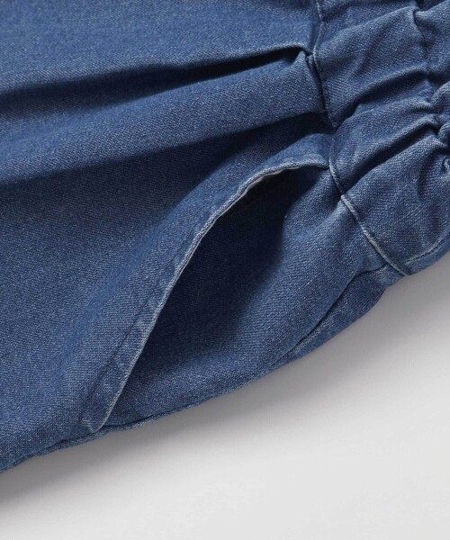 SLAP SLIP(スラップスリップ)の「裾レース刺しゅう入りデニムショートパンツ(90~130cm)(デニムパンツ・キッズ・ブルー/ネイビー/ホワイト・110cm/90cm/130cm/100cm/120cm)」の12枚目の写真