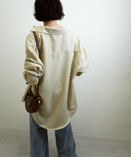 gossara(ゴサラ)の「【大人っぽ小物】ハーフムーンミニポシェット(ショルダーバッグ・レディース・ブラウン/アイボリー・FREE)」の9枚目の写真