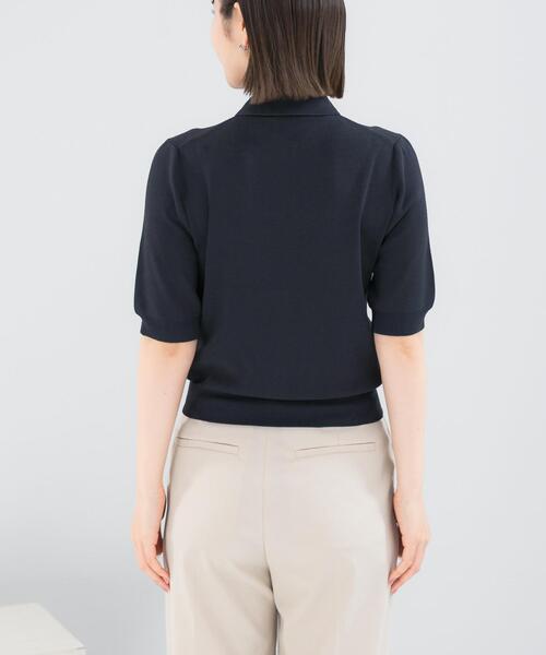 URBAN RESEARCH ROSSO WOMEN(アーバンリサーチ ロッソ)の「襟付コンパクト5分袖カーディガン(カーディガン/ボレロ・レディース・ネイビー/ベージュ/レッド・FREE)」の16枚目の写真