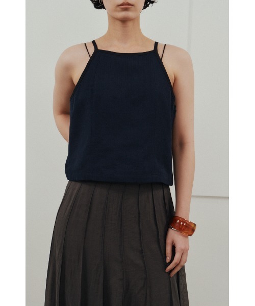 STYLEMIXER(スタイルミキサー)の「セットアップバイカラーキャミ(キャミソール・レディース・ホワイト/ベージュ/ネイビー・SMALL/MEDIUM)」の3枚目の写真