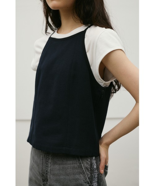 STYLEMIXER(スタイルミキサー)の「セットアップバイカラーキャミ(キャミソール・レディース・ホワイト/ベージュ/ネイビー・SMALL/MEDIUM)」の8枚目の写真