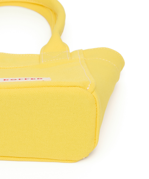 DER KOFFER（デルコッファー）の「SHOPPER CANVAS MINI [NEON YELLOW]（トートバッグ・レディース・ライトイエロー・FREE）」の3枚目の写真