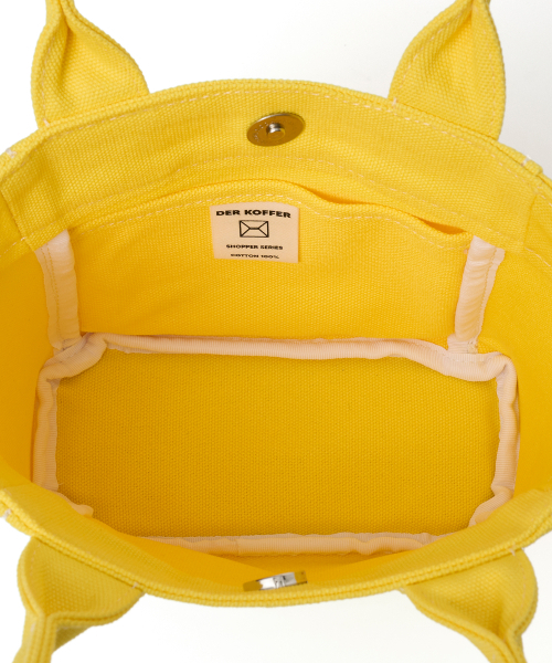 DER KOFFER（デルコッファー）の「SHOPPER CANVAS MINI [NEON YELLOW]（トートバッグ・レディース・ライトイエロー・FREE）」の4枚目の写真