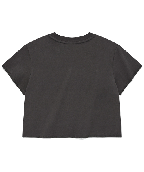 COVERNAT WOMAN(カバーナットウーマン)の「ウィメンズクロップオーバーサイズコサージュTシャツチャコール(Tシャツ/カットソー・レディース・その他・WS/WM)」の3枚目の写真
