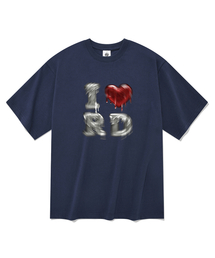 メルティングダウンラブ 半袖Tシャツ ネイビー