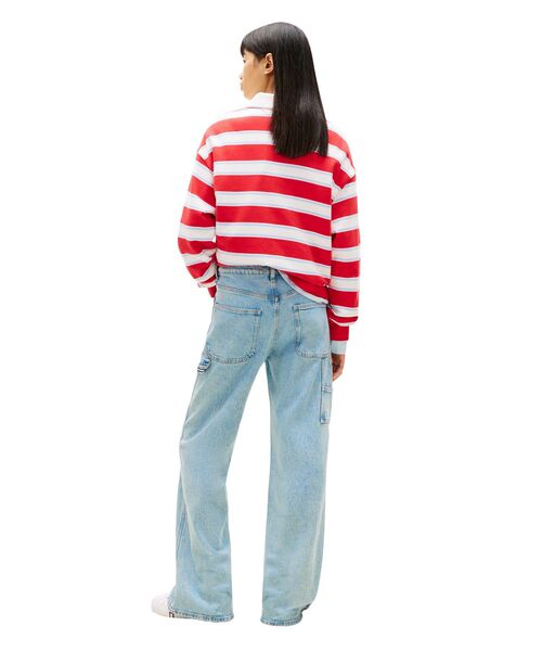 tommy jeans(トミー ジーンズ)の「ミッドライズリラックスストレートジーンズ(デニムパンツ・レディース・インディゴブルー・27inch/26inch/25inch)」の3枚目の写真