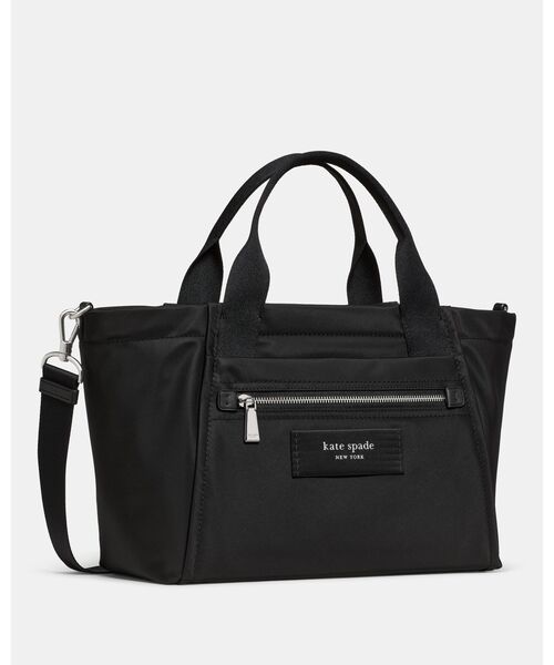 kate spade NEW YORK ブラックナイロンバッグ ダッシュ ナイロン トート バッグ（ショルダーバッグ）｜kate spade