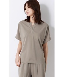 AOYAMA | キーネックブラウス【半袖】【涼】【セットアップ着用可】(シャツ/ブラウス)