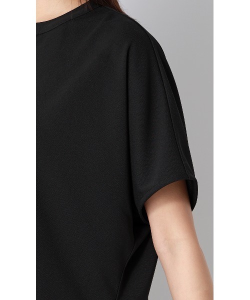 AOYAMA(アオヤマ)の「キーネックブラウス【半袖】【涼】【セットアップ着用可】(シャツ/ブラウス・レディース・グレー/ブラック・L/M/S)」の8枚目の写真