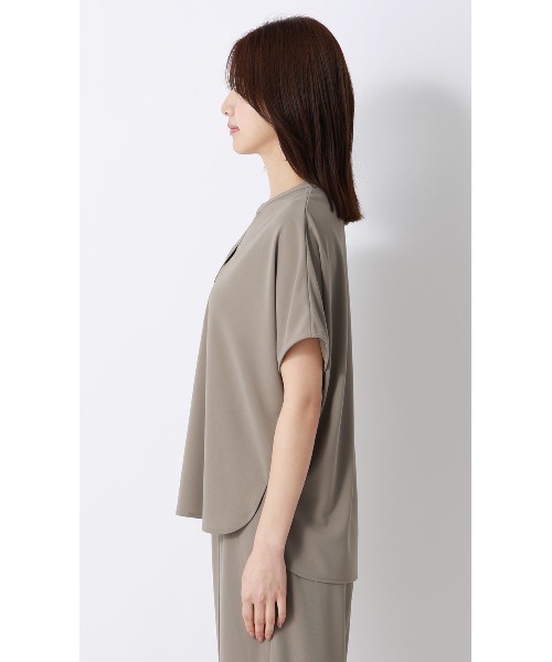 AOYAMA(アオヤマ)の「キーネックブラウス【半袖】【涼】【セットアップ着用可】(シャツ/ブラウス・レディース・グレー/ブラック・L/M/S)」の17枚目の写真