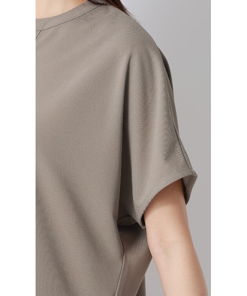 AOYAMA(アオヤマ)の「キーネックブラウス【半袖】【涼】【セットアップ着用可】(シャツ/ブラウス・レディース・グレー/ブラック・L/M/S)」の20枚目の写真