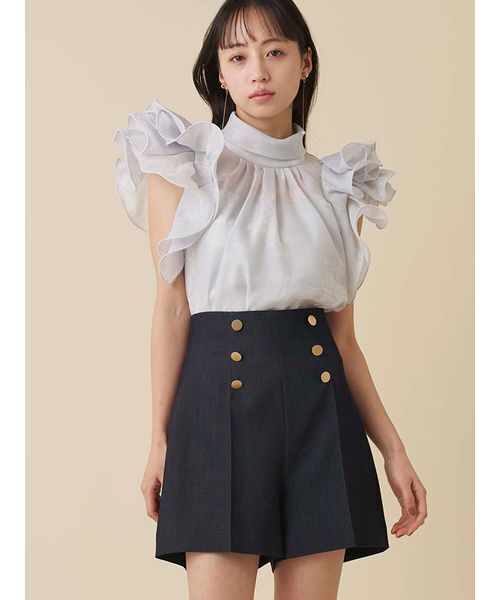 SNIDEL（スナイデル）の「マリンショートパンツ（その他パンツ・レディース・インディゴブルー/アイボリー/ブラック・0/1）」の8枚目の写真