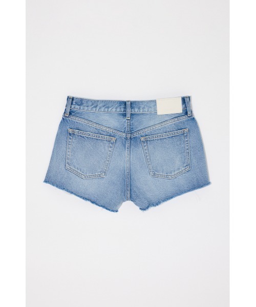 MOUSSY(マウジー)の「MIDRISE RIPPED ショーツ(デニムパンツ・レディース・ワンウォッシュ/ライトブルー・0/1/2)」の21枚目の写真
