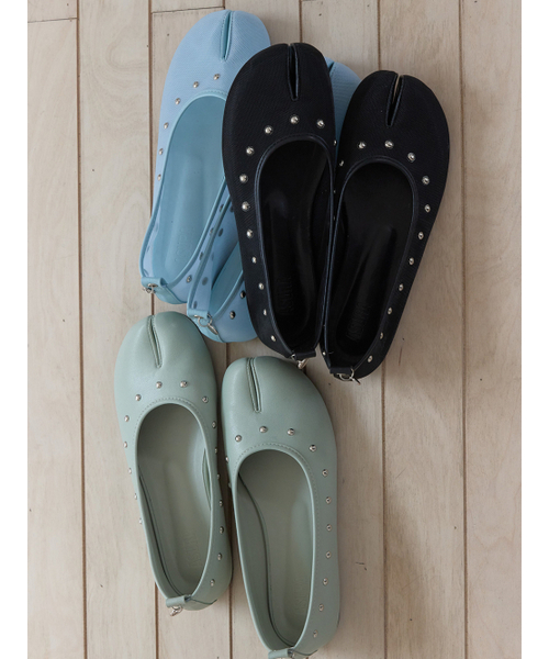 ASURA（アスラ）の「STUD TABI MESH FLAT (SKY BLUE)（バレエシューズ・レディース・その他・23cm/24cm/25cm）」の7枚目の写真