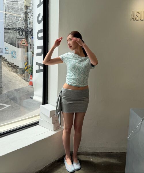 ASURA（アスラ）の「STUD TABI MESH FLAT (SKY BLUE)（バレエシューズ・レディース・その他・23cm/24cm/25cm）」の8枚目の写真