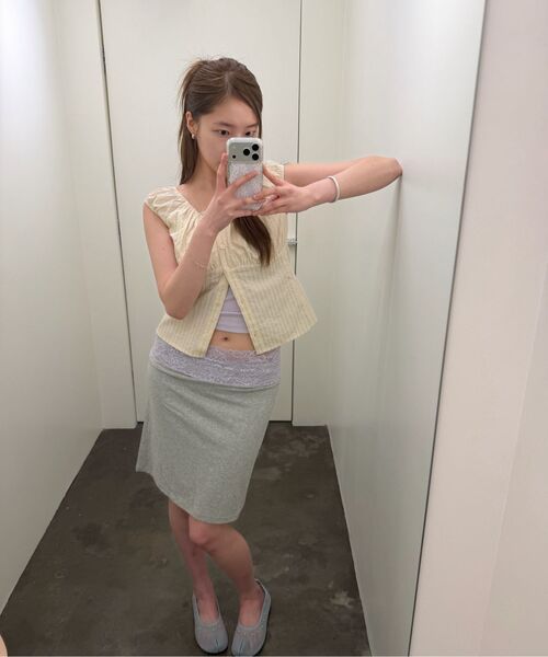 ASURA（アスラ）の「STUD TABI MESH FLAT (SKY BLUE)（バレエシューズ・レディース・その他・23cm/24cm/25cm）」の9枚目の写真