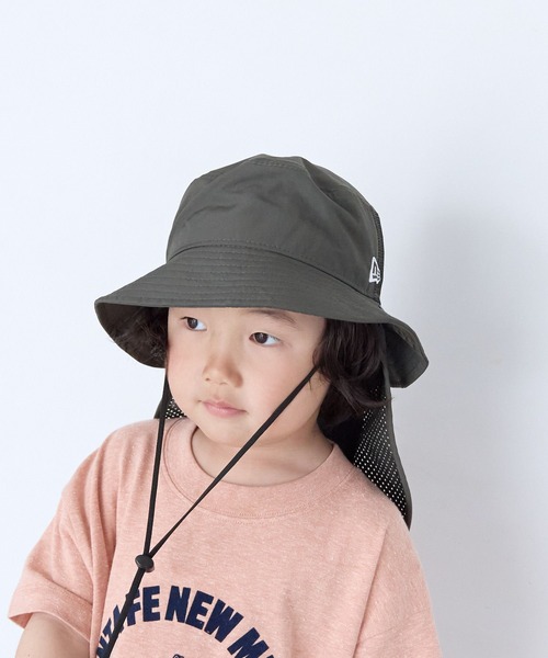 LOWRYS FARM（ローリーズファーム）の「NEW ERAアドベンチャーＨＡＴ　618519（ハット・キッズ・ブラック/カーキ・FREE）」の2枚目の写真