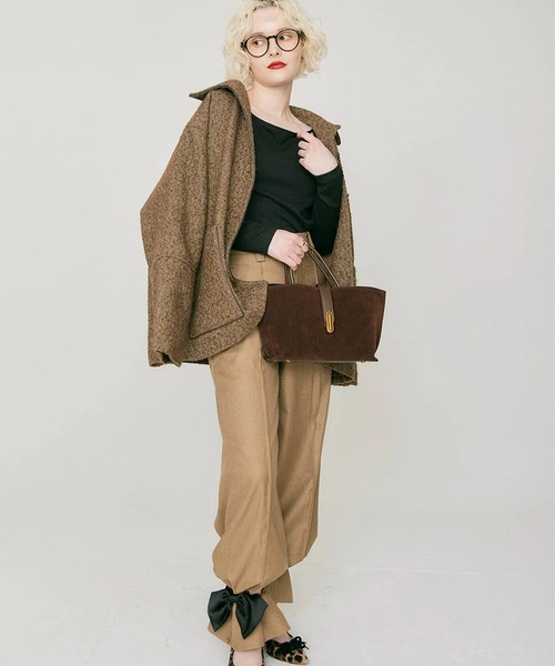 RANCLIC(ランクリック)の「2wayリボンワイドパンツ(その他パンツ・レディース・チャコール/ブラウン・M/S)」の11枚目の写真