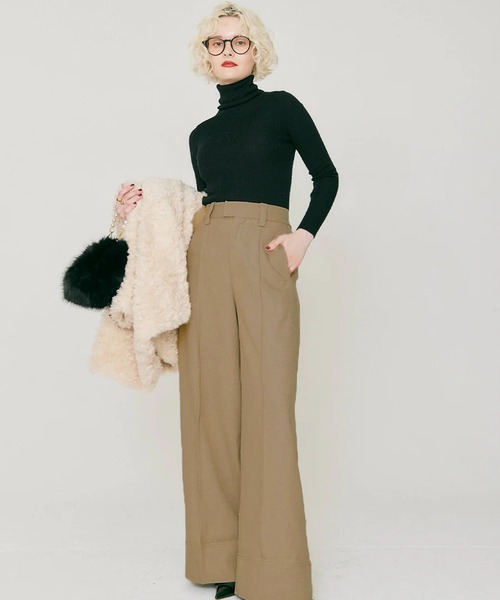 RANCLIC(ランクリック)の「2wayリボンワイドパンツ(その他パンツ・レディース・チャコール/ブラウン・M/S)」の13枚目の写真