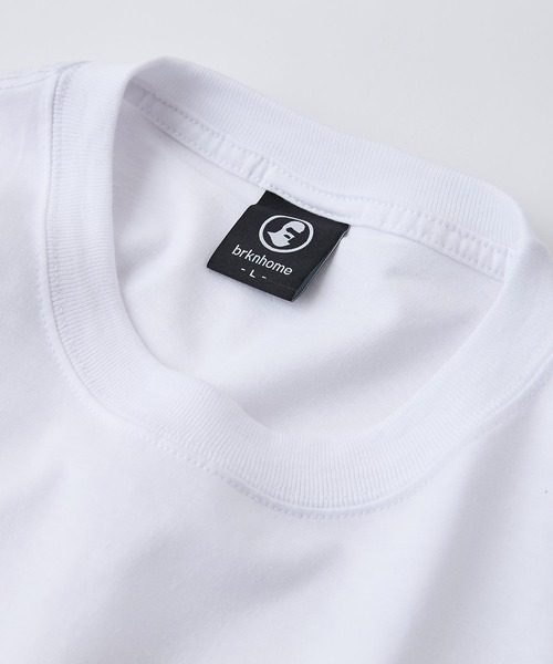 brknhome(ブロークンホーム)の「【BRKNHOME/ブロークンホーム】×【ZERO STAIN/ゼロステイン】【上品なチェーン刺繍ロゴ】コラボTシャツ 汗染み防止 ワンポイント オーバーサイズ(Tシャツ/カットソー・メンズ・オフホワイト/ホワイト/スミクロ・LARGE/MEDIUM)」の16枚目の写真