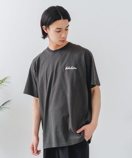 brknhome(ブロークンホーム)の「【BRKNHOME/ブロークンホーム】×【ZERO STAIN/ゼロステイン】【上品なチェーン刺繍ロゴ】コラボTシャツ 汗染み防止 ワンポイント オーバーサイズ(Tシャツ/カットソー・メンズ・オフホワイト/ホワイト/スミクロ・LARGE/MEDIUM)」の19枚目の写真