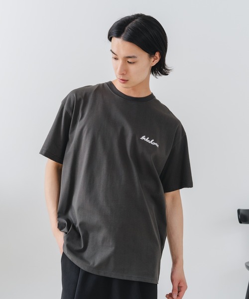 brknhome(ブロークンホーム)の「【BRKNHOME/ブロークンホーム】×【ZERO STAIN/ゼロステイン】【上品なチェーン刺繍ロゴ】コラボTシャツ 汗染み防止 ワンポイント オーバーサイズ(Tシャツ/カットソー・メンズ・オフホワイト/ホワイト/スミクロ・LARGE/MEDIUM)」の17枚目の写真