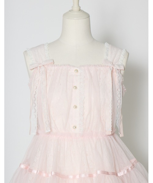 mellfy memory(メルフィーメモリー)の「My sweet eden tulle tunic(シャツ/ブラウス・レディース・ピンク/ホワイト・FREE)」の8枚目の写真