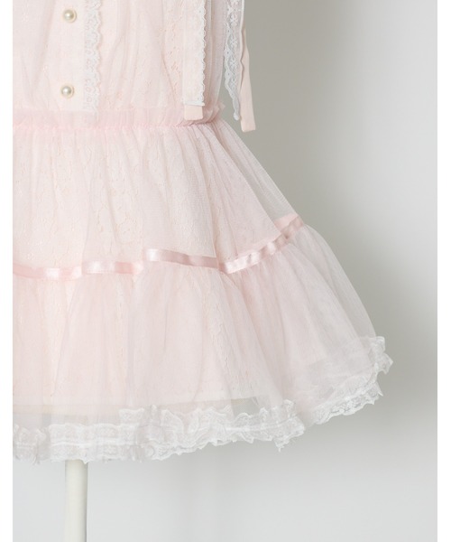 mellfy memory(メルフィーメモリー)の「My sweet eden tulle tunic(シャツ/ブラウス・レディース・ピンク/ホワイト・FREE)」の11枚目の写真