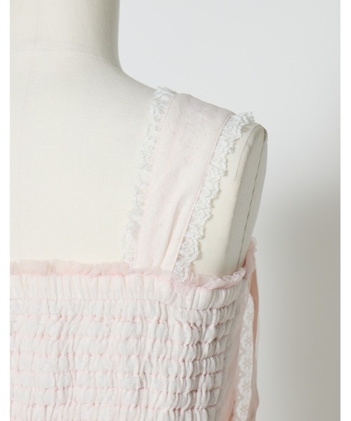 mellfy memory(メルフィーメモリー)の「My sweet eden tulle tunic(シャツ/ブラウス・レディース・ピンク/ホワイト・FREE)」の13枚目の写真