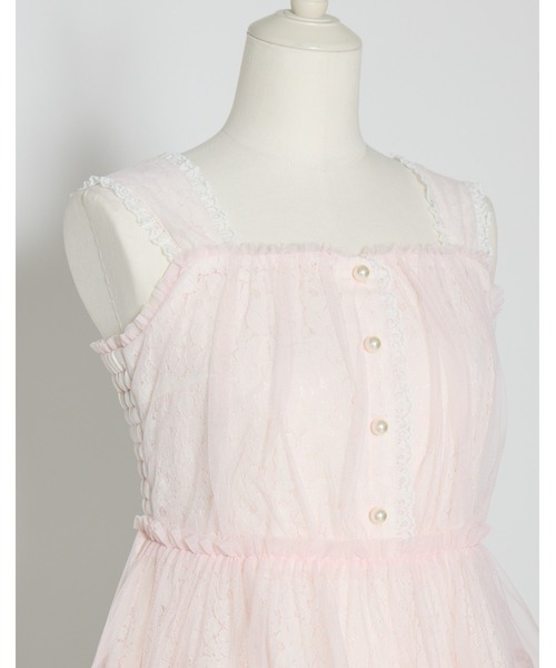mellfy memory(メルフィーメモリー)の「My sweet eden tulle tunic(シャツ/ブラウス・レディース・ピンク/ホワイト・FREE)」の14枚目の写真