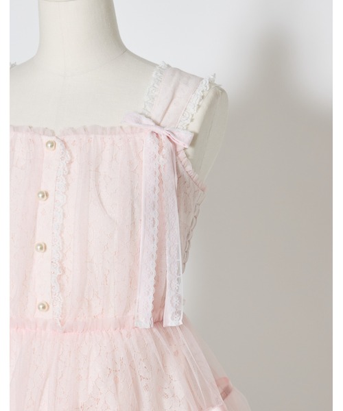 mellfy memory(メルフィーメモリー)の「My sweet eden tulle tunic(シャツ/ブラウス・レディース・ピンク/ホワイト・FREE)」の10枚目の写真