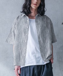 MDR（エムディアール）の「『チェックシアサッカー半袖シャツ』（シャツ/ブラウス）」