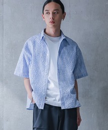 MDR（エムディアール）の「『チェックシアサッカー半袖シャツ』（シャツ/ブラウス）」