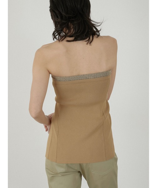 LA PEAU DE GEM（ラポドゥジェム）の「【LA PEAU DE GEM】double bustier/ダブルビスチェ（その他トップス・レディース・ブラック/ベージュ・FREE）」の12枚目の写真