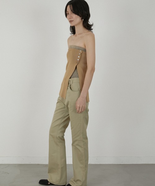 LA PEAU DE GEM（ラポドゥジェム）の「【LA PEAU DE GEM】double bustier/ダブルビスチェ（その他トップス・レディース・ブラック/ベージュ・FREE）」の10枚目の写真