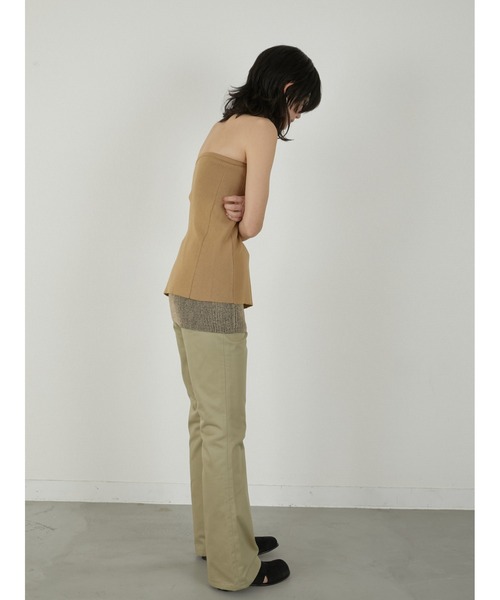 LA PEAU DE GEM（ラポドゥジェム）の「【LA PEAU DE GEM】double bustier/ダブルビスチェ（その他トップス・レディース・ブラック/ベージュ・FREE）」の9枚目の写真