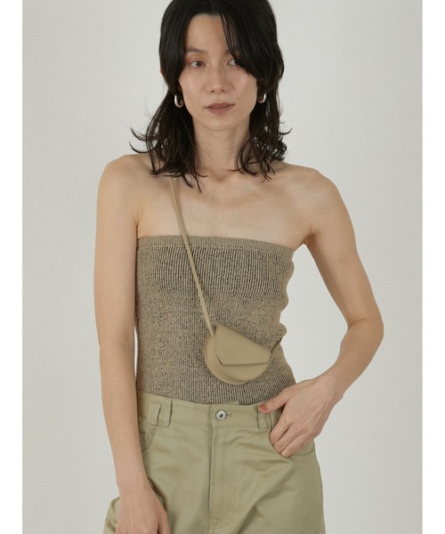 LA PEAU DE GEM（ラポドゥジェム）の「【LA PEAU DE GEM】double bustier/ダブルビスチェ（その他トップス・レディース・ブラック/ベージュ・FREE）」の16枚目の写真