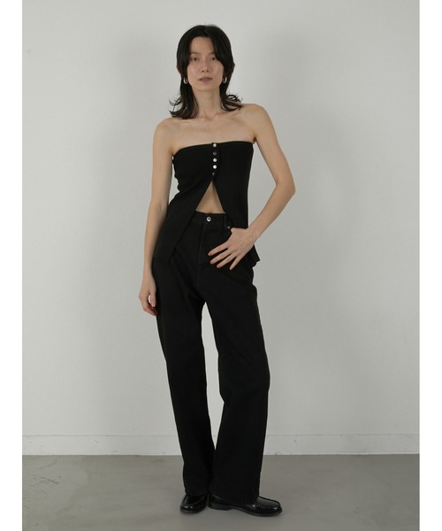 LA PEAU DE GEM（ラポドゥジェム）の「【LA PEAU DE GEM】double bustier/ダブルビスチェ（その他トップス・レディース・ブラック/ベージュ・FREE）」の18枚目の写真