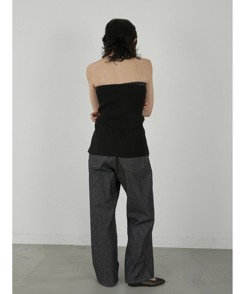 LA PEAU DE GEM（ラポドゥジェム）の「【LA PEAU DE GEM】double bustier/ダブルビスチェ（その他トップス・レディース・ブラック/ベージュ・FREE）」の19枚目の写真