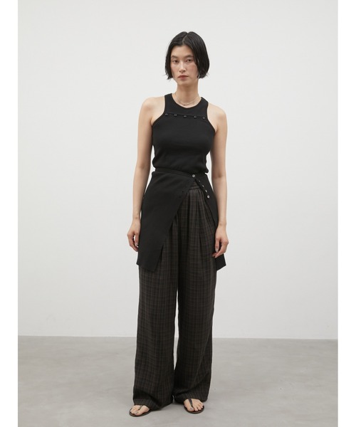 LA PEAU DE GEM（ラポドゥジェム）の「【LA PEAU DE GEM】double bustier/ダブルビスチェ（その他トップス・レディース・ブラック/ベージュ・FREE）」の4枚目の写真