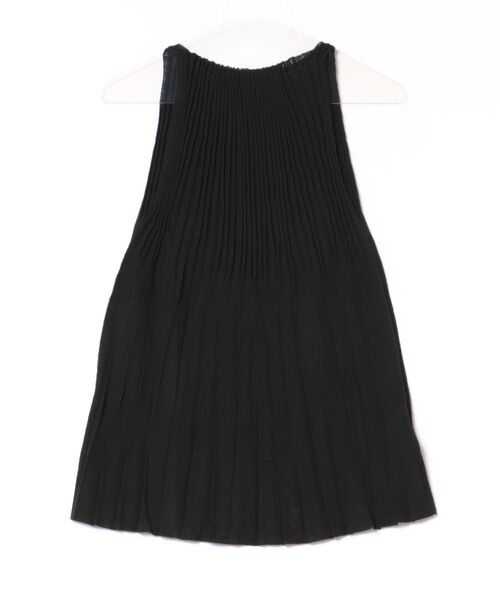 LAULEN(ローレン)の「pleats flare sleeveless knit /プリーツフレアノースリーブニット(ニット/セーター・レディース・ブラック/ベージュ/アッシュグレー・FREE)」の5枚目の写真