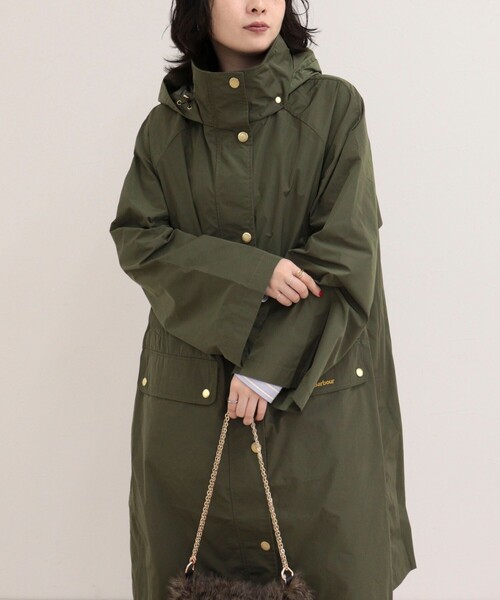 Barbour(バブアー)の「【BARBOUR/バブアー】ROWTON SHOWERPROOF JACKET(その他アウター・レディース・カーキ/ブラック・38)」の1枚目の写真
