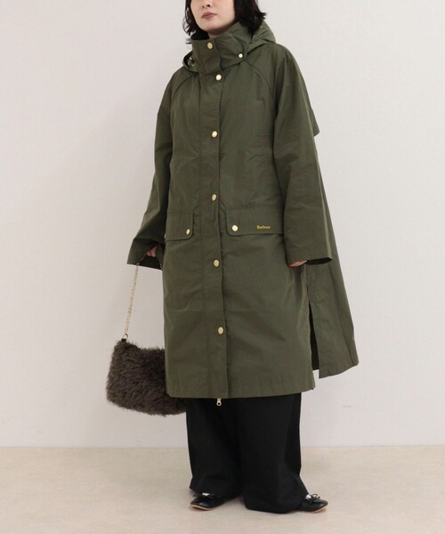 Barbour(バブアー)の「【BARBOUR/バブアー】ROWTON SHOWERPROOF JACKET(その他アウター・レディース・カーキ/ブラック・38)」の3枚目の写真