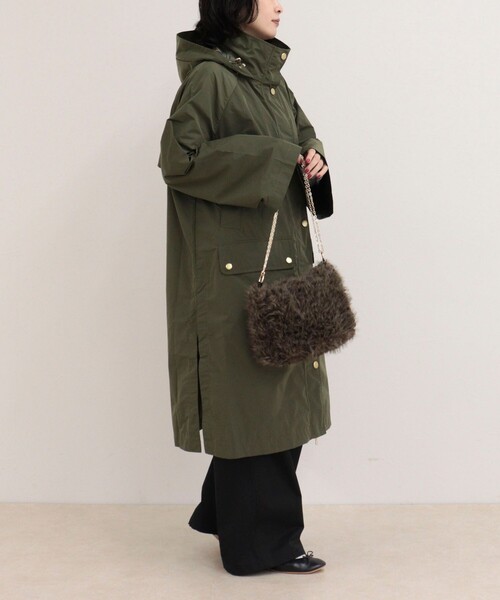 Barbour(バブアー)の「【BARBOUR/バブアー】ROWTON SHOWERPROOF JACKET(その他アウター・レディース・カーキ/ブラック・38)」の5枚目の写真