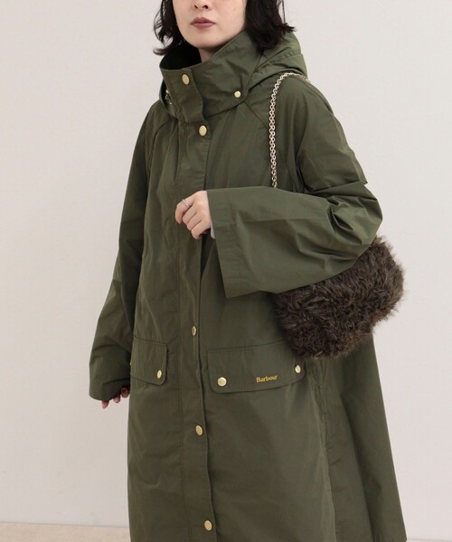 Barbour(バブアー)の「【BARBOUR/バブアー】ROWTON SHOWERPROOF JACKET(その他アウター・レディース・カーキ/ブラック・38)」の9枚目の写真