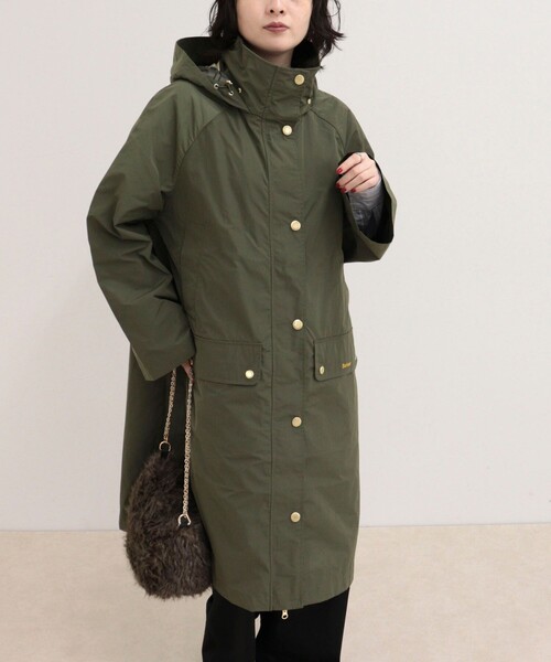 Barbour(バブアー)の「【BARBOUR/バブアー】ROWTON SHOWERPROOF JACKET(その他アウター・レディース・カーキ/ブラック・38)」の10枚目の写真