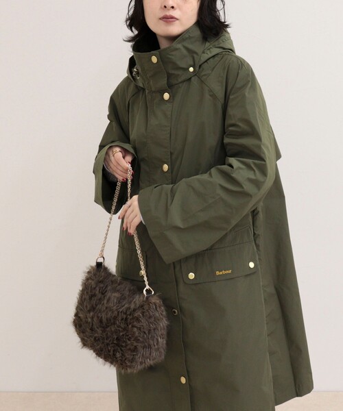 Barbour(バブアー)の「【BARBOUR/バブアー】ROWTON SHOWERPROOF JACKET(その他アウター・レディース・カーキ/ブラック・38)」の13枚目の写真