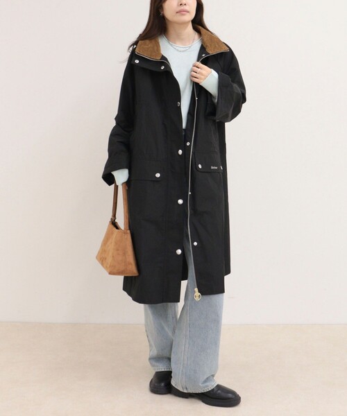 Barbour(バブアー)の「【BARBOUR/バブアー】ROWTON SHOWERPROOF JACKET(その他アウター・レディース・カーキ/ブラック・38)」の17枚目の写真